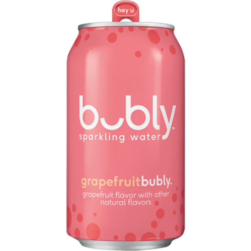 Bubly Sparkling Water Grapefruit view 1
