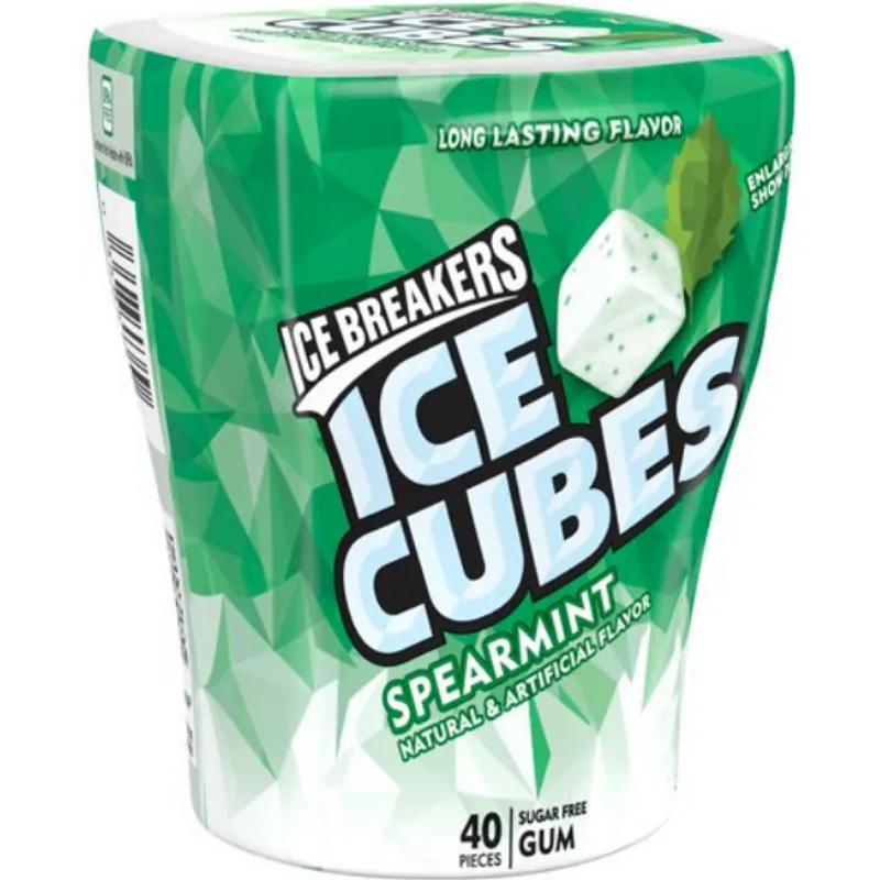 Ice Breakers Sugarfree Spearmint Gum Cubes view 1