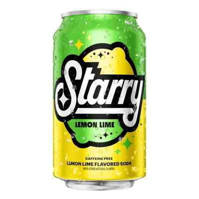 Starry Lemon Lime Soda 12 oz can