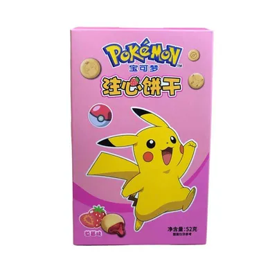 Pokemon Strawberry Filled Biscuits 5 oz Box