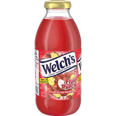 Welch's Fruit Punch Juice 16oz Bottle