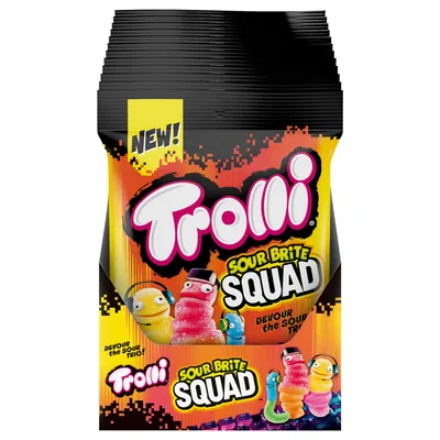 Trolli Sour Brite Squad Gummy Candy 4.25 oz Bag
