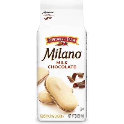 Pepperidge Farm Milano Milk Chocolate Cookies 6oz Bag