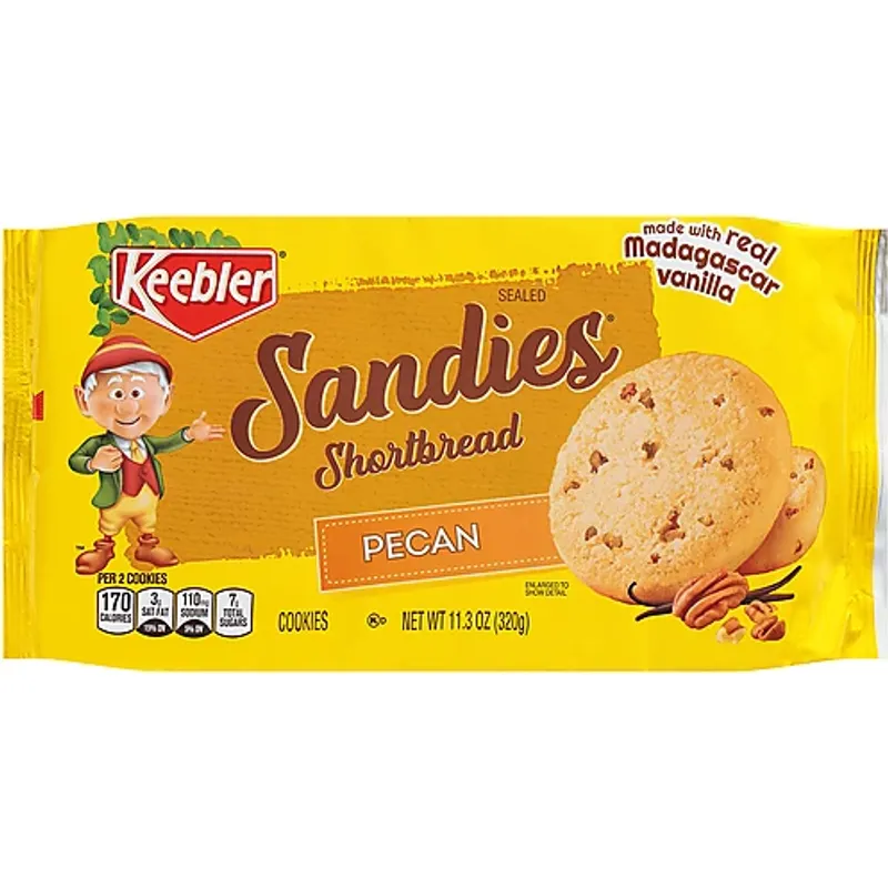 Keebler Sandies Cookies Shortbread Pecan view 1