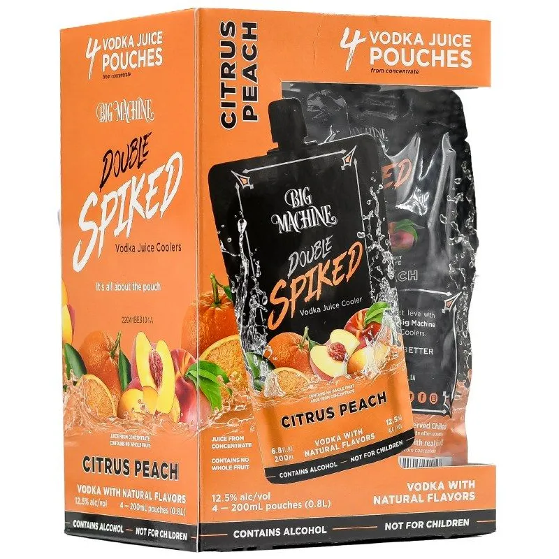 Big Machine Double Spiked Citrus Peach Vodka Citrus Peach Vodka view 1