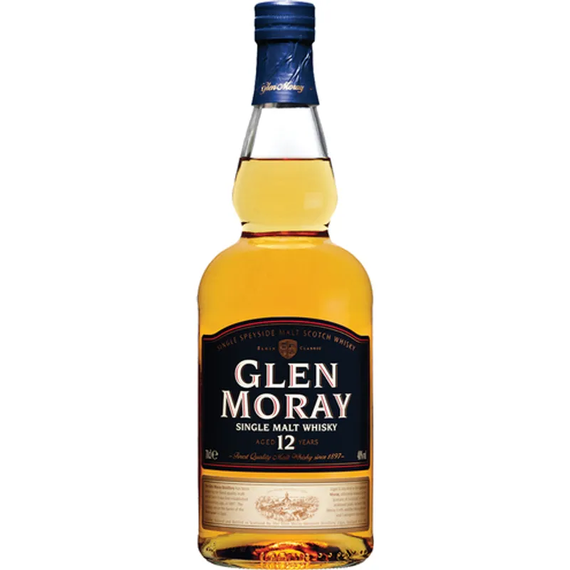 Glen Moray Speyside Single Malt Scotch Whisky 12 Year view 1