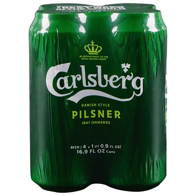 Carlsberg Pilsner 4 Pack 16.9 oz Cans