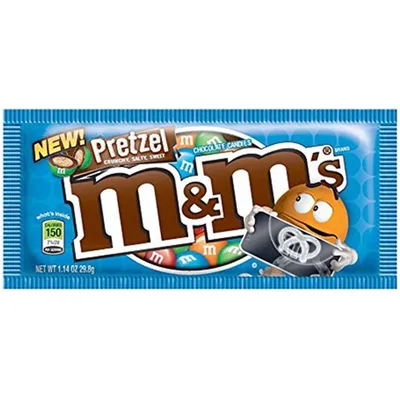 M&M's Chocolate Candies Pretzel 1.14 oz Bag