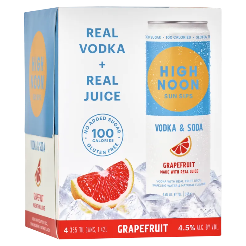 High Noon Grapefruit Hard Seltzer view 1