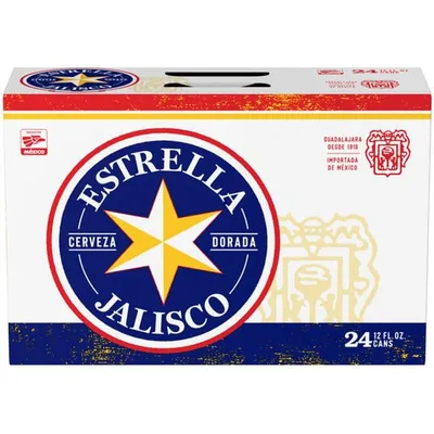 Estrella Jalisco Cerveza Dorada Beer 24 Pack 12 oz Cans