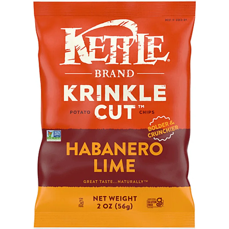 Kettle Krinkle Cut Chips Habanero Lime view 1