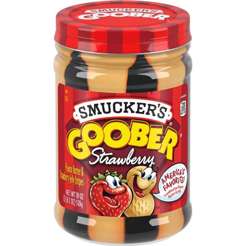 Smuckers Goober Peanut Butter And Strawberry Stripes view 1
