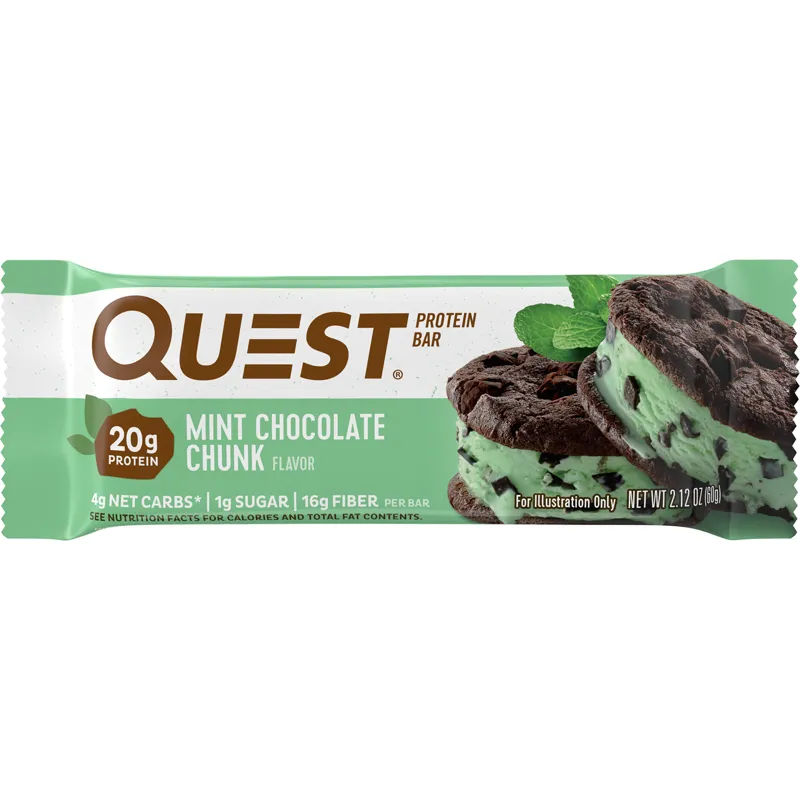 Quest Protein Bar Mint Chocolate Chunk view 1
