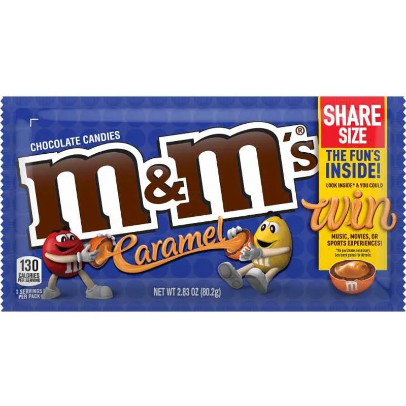 M&M's Chocolate Candies Caramel - Sharing Size Bag view 1