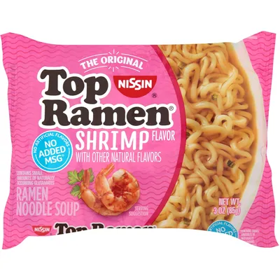 Nissin The Original Top Shrimp Ramen Noodle Soup 3oz Unit Unit