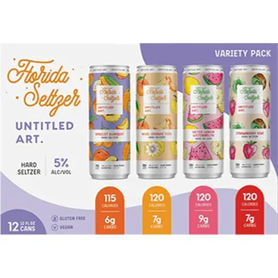 Untitled Art Florida Seltzer Variety 12 Pack 12oz Cans