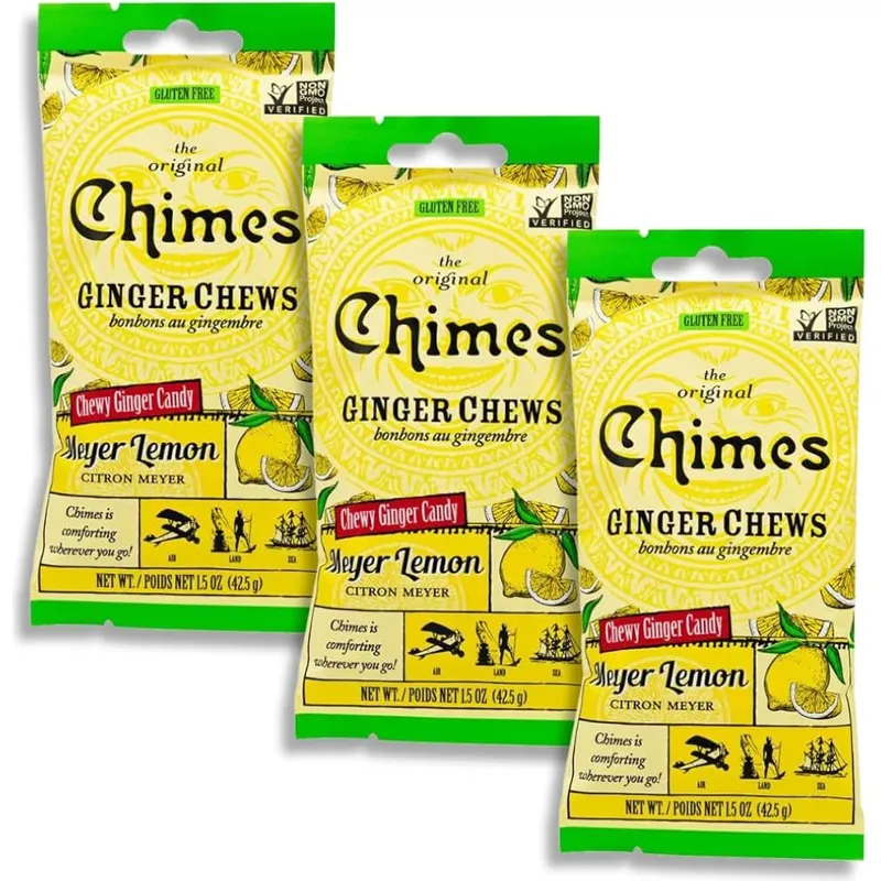 Chimes Meyer Lemon Ginger Chews view 1