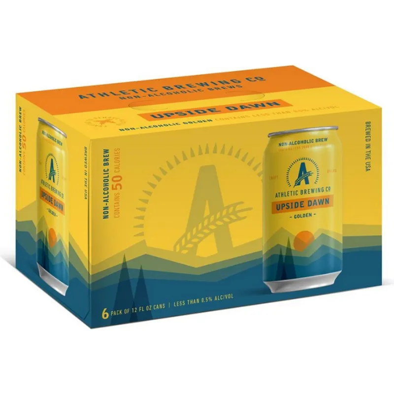 Athletic Brewing Upside Dawn Non-Alcoholic Golden Ale view 1