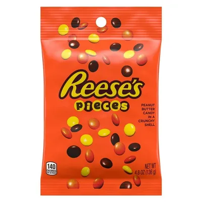 Reese's Pieces Peanut Butter Candy 4.8 oz Bag