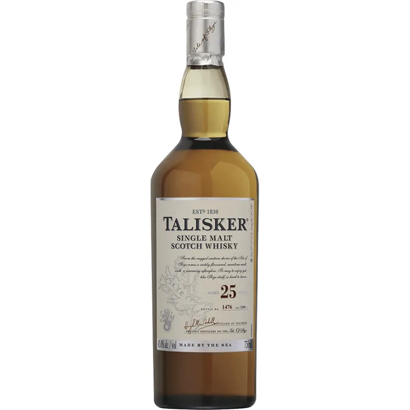Talisker 25 Year Single Malt Scotch Whisky view 1