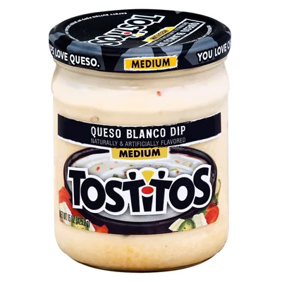 Tostitos Queso Blanco Dip Medium 15 oz Jar