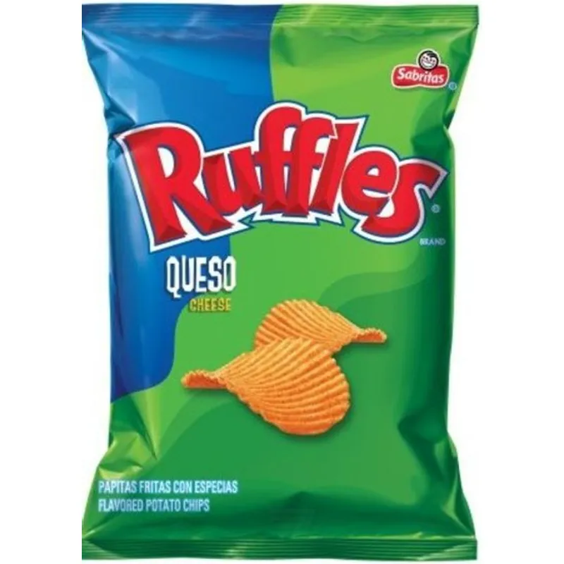Ruffles Queso Cheese Flavored Potato Chips view 1