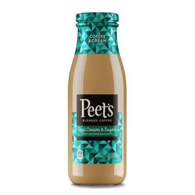 Peet's Coffee & Cream Blended Coffee 13.7oz Can