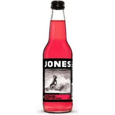 Jones Pure Cane Soda Strawberry Lime 12 oz Bottle