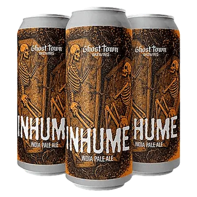 Ghost Town Brewing Inhume' IPA Beer 16oz Cans