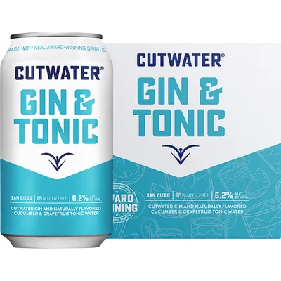 Cutwater Gin & Tonic 4x 12oz Cans