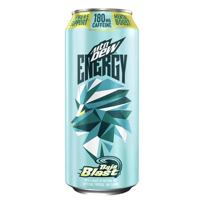 Mountain Dew Energy Baja Blast 16 oz Can