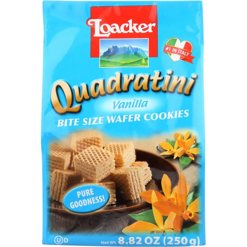 Loacker Quadratini Vanilla Wafer Cookies view 1