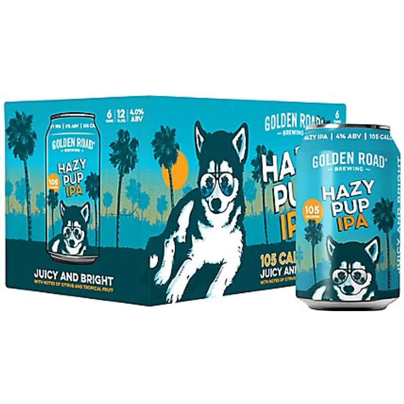Golden Road Brewing Hazy Pup IPA view 1