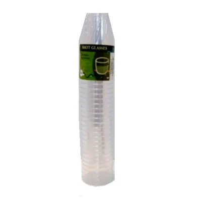 Disposable Plastic Shot Glasses 30 Pack 1 oz