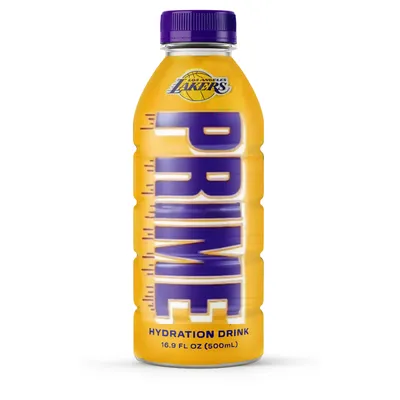 Prime Hydration LA Lakers Limited Edition Lemonade 16.9 oz Bottle