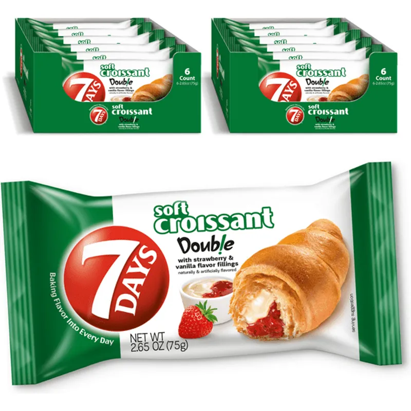 7 Days Strawberry Croissant Container view 1