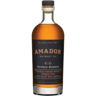 Amador Whiskey Co. Double Barrel Kentucky Bourbon Whiskey Napa Wine Barrel Finish