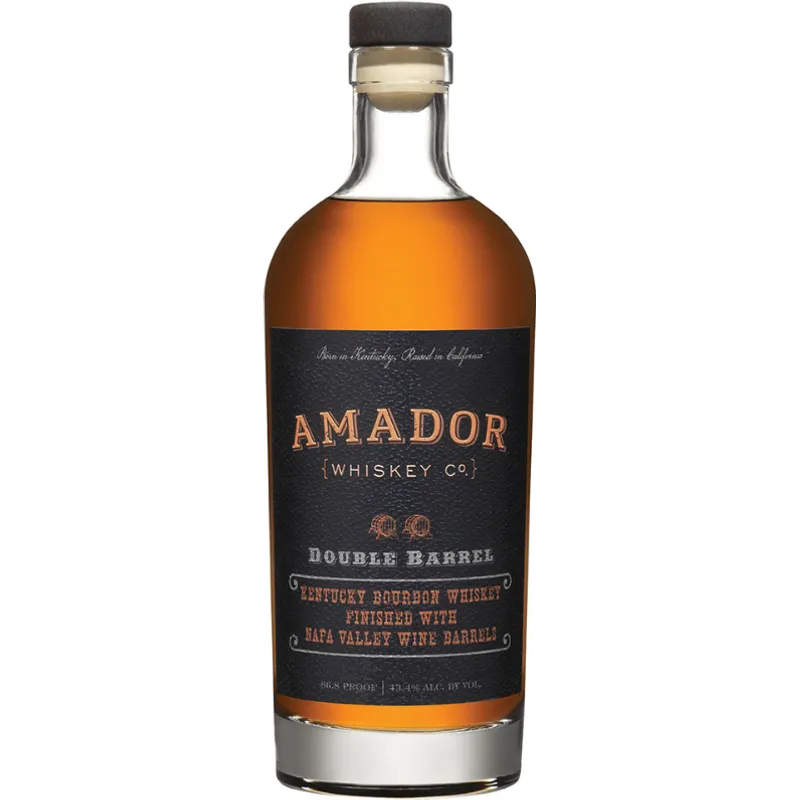 Amador Whiskey Co. Double Barrel Kentucky Bourbon Whiskey Napa Wine Barrel Finish view 1