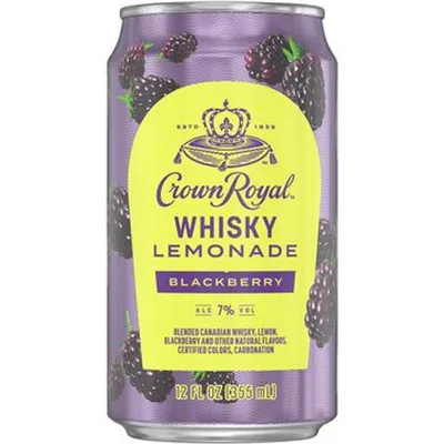 Crown Royal Blackberry Whisky Lemonade 12 oz Can