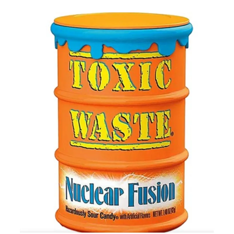 Toxic Waste Nuclear Fusion Sour Candy Drum view 1