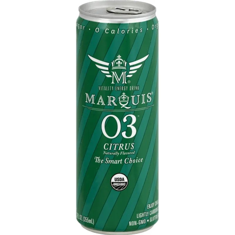 Marquis O3 Energy Drink Citrus view 1