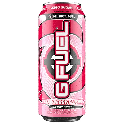 G FUEL Strawberry Slushie Energy Drink 16 oz Can
