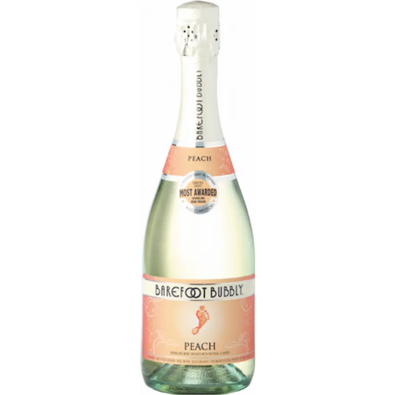Barefoot Bubbly Peach Fusion Champagne Blend Sparkling Wine view 1