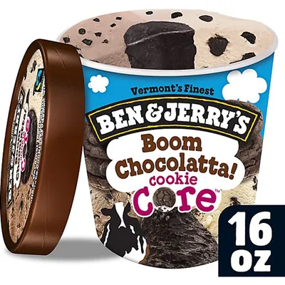 Ben & Jerry's Boom Chocolatta Core Ice Cream 16oz Carton