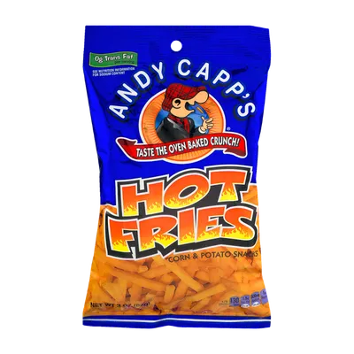 Andy Capp's Hot Fries Corn & Potato Snacks 3oz Bag