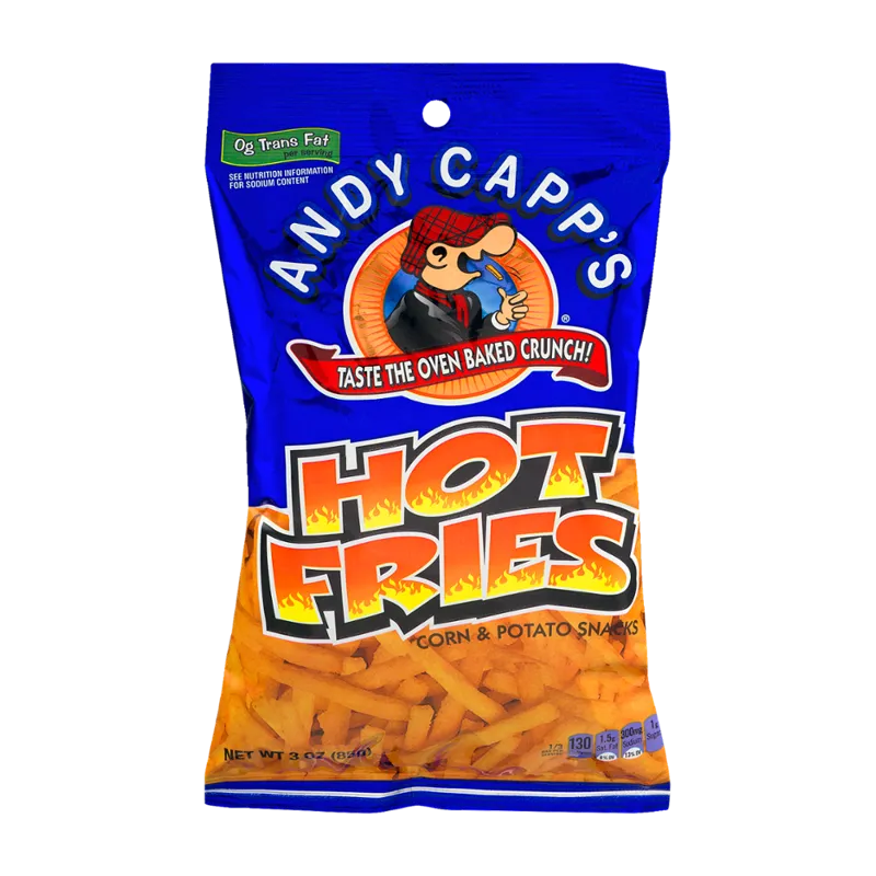 Andy Capp's Hot Fries Corn & Potato Snacks view 1