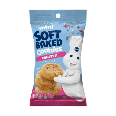 Pillsbury Mini Soft Baked Cookies Funfetti Confetti 3 oz