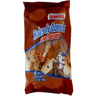 Bimbo Roles De Canela Con Pasas Cinnamon Rolls With Raisins