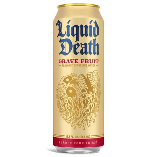 Liquid Death Grave Fruit Flavored Sparkling Water