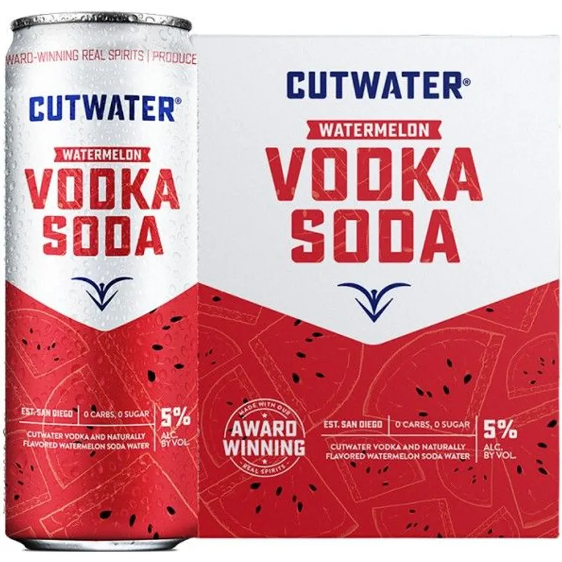 Cutwater Watermelon Vodka Soda view 1